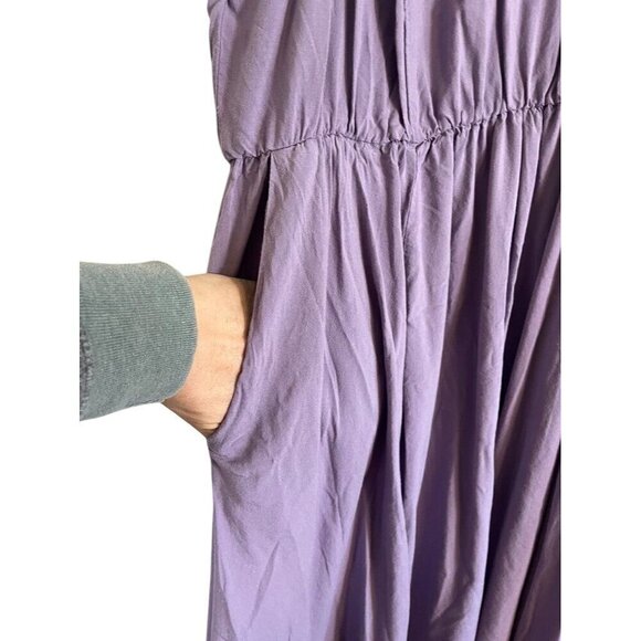 Torrid Neutral Tank Midi Dress 2X Purple Feminine Boho Indie Festival School 80s - Picture 6 of 14